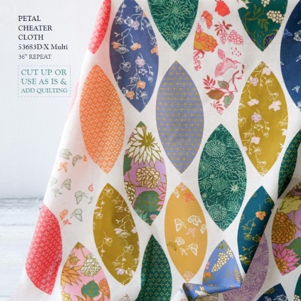 Petal Cheater Cloth | In the Garden | 36" Panel