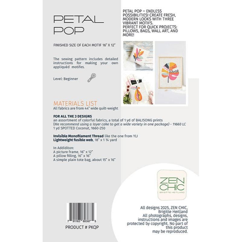 Petal Pop Sewing Pattern | Zen Chic