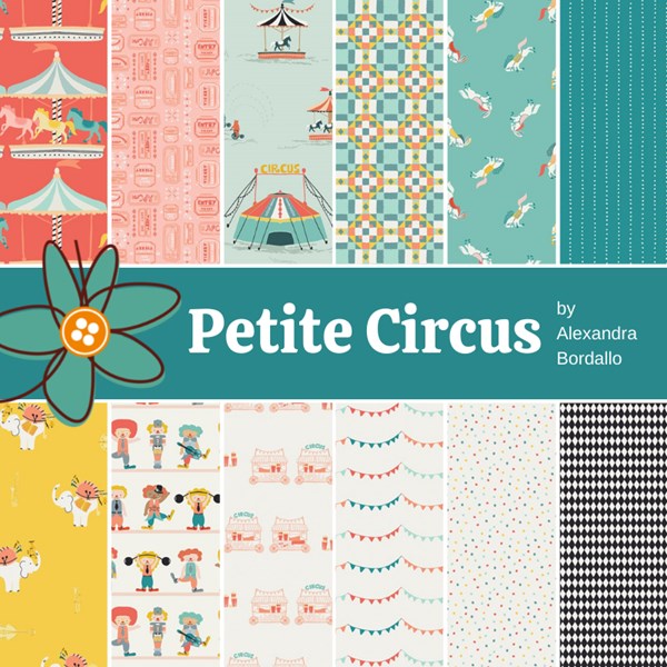 Petite Circus Half Yard Bundle | Alexandra Bordallo | 12 SKUs