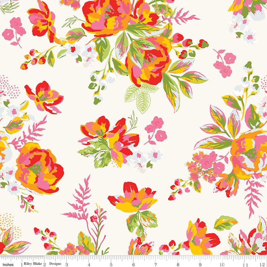 Picnic Florals Main - Cream