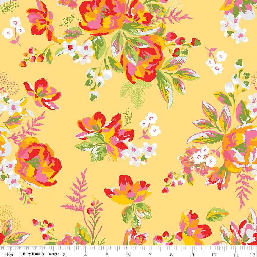 Picnic Florals Main - Yellow