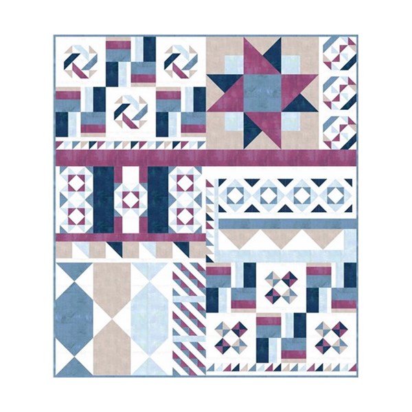 Piece by Piece Grape Wine Quilt Kit