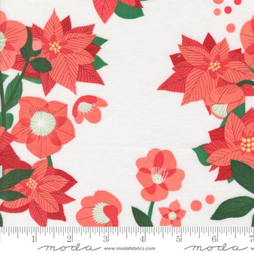 Poinsettia Floral - Snow