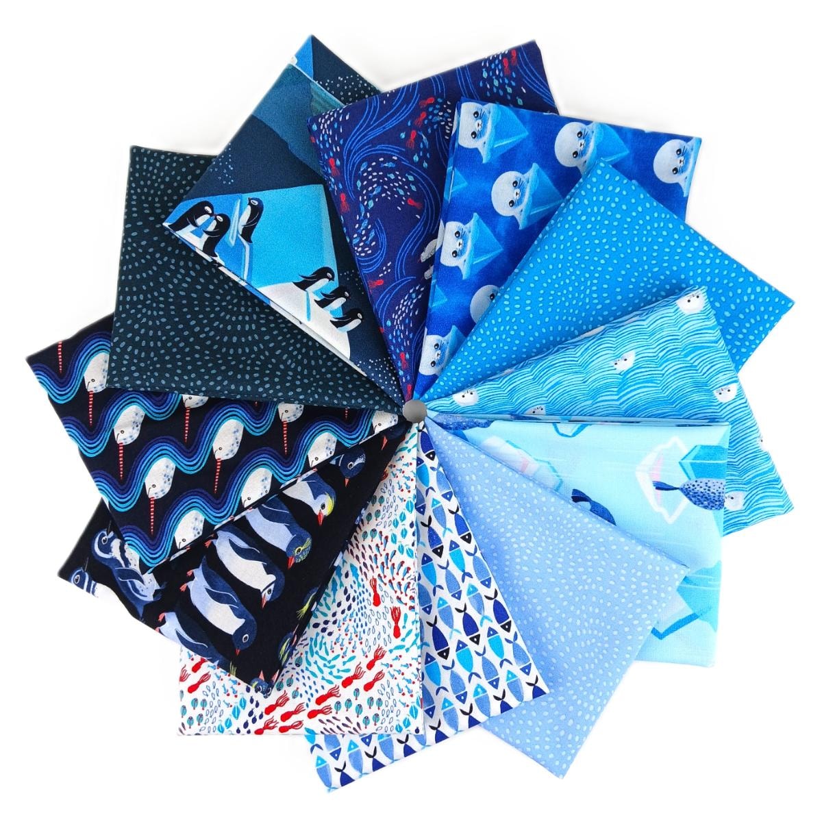 Polar Seas Fat Quarter Bundle | Katy Tanis | 12 FQs