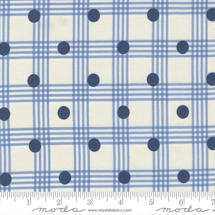 Polka Dot Check - Cream