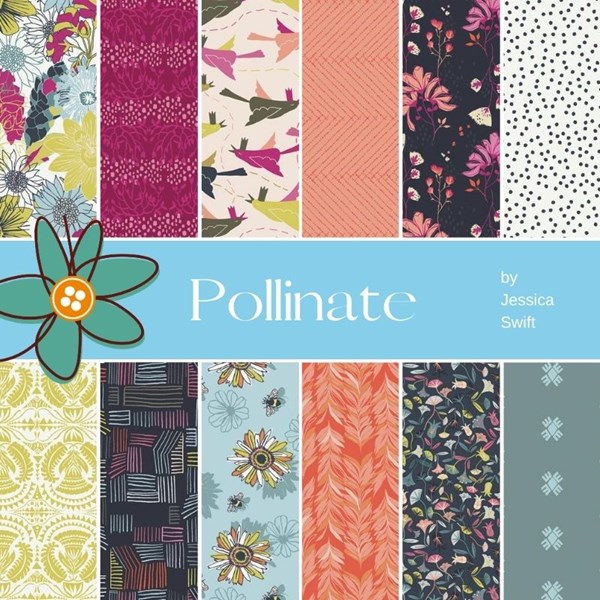 Pollinate Fat Quarter Bundle | Jessica Swift | 12 FQs