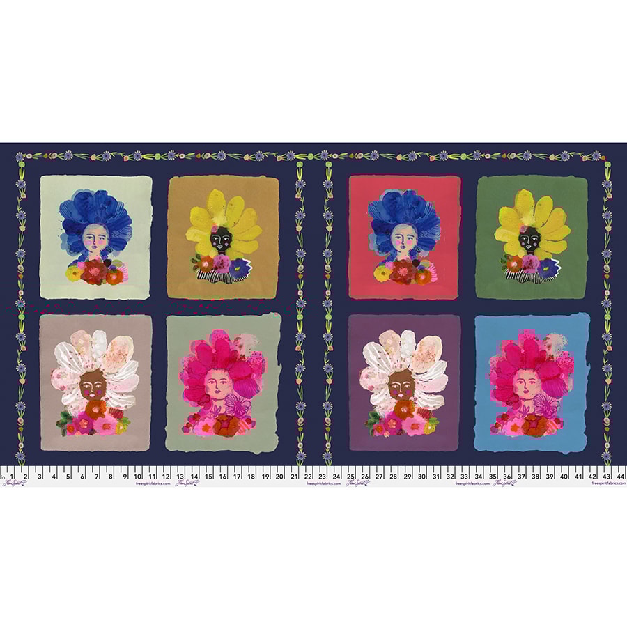 Pompadours Panel | Carolyn Gavin | 24" x WOF