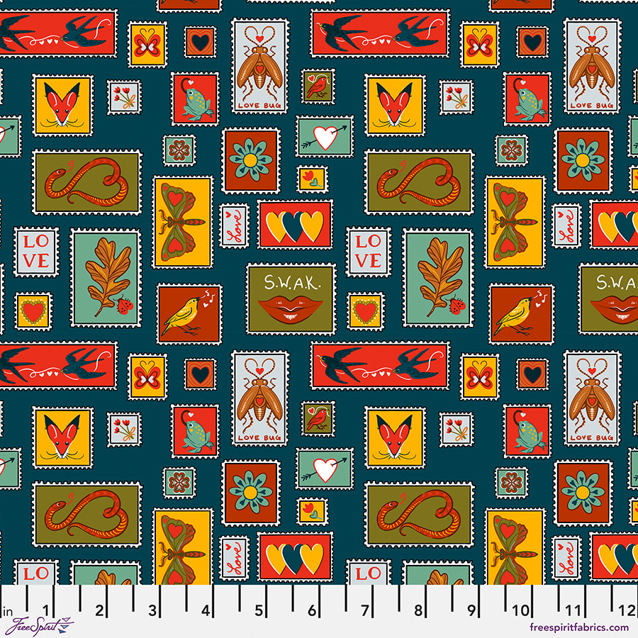 Postage Stamps - Teal