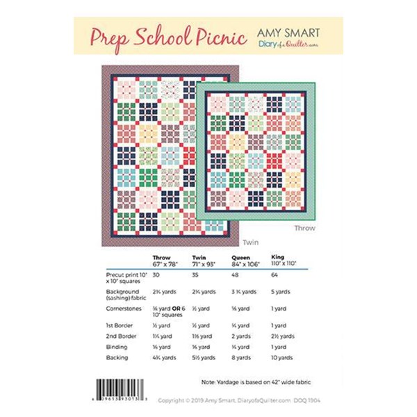 Prep School Picnic Quilt Pattern | Amy Smart
