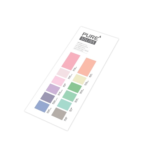 Pure Solids Color Card - 2025 12 New Colors