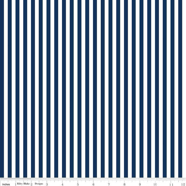 1/4" Stripe - Navy