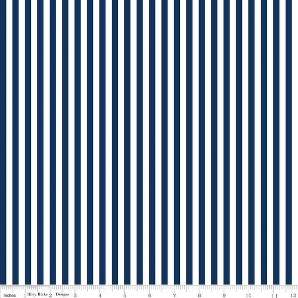 1/4" Stripe - Navy