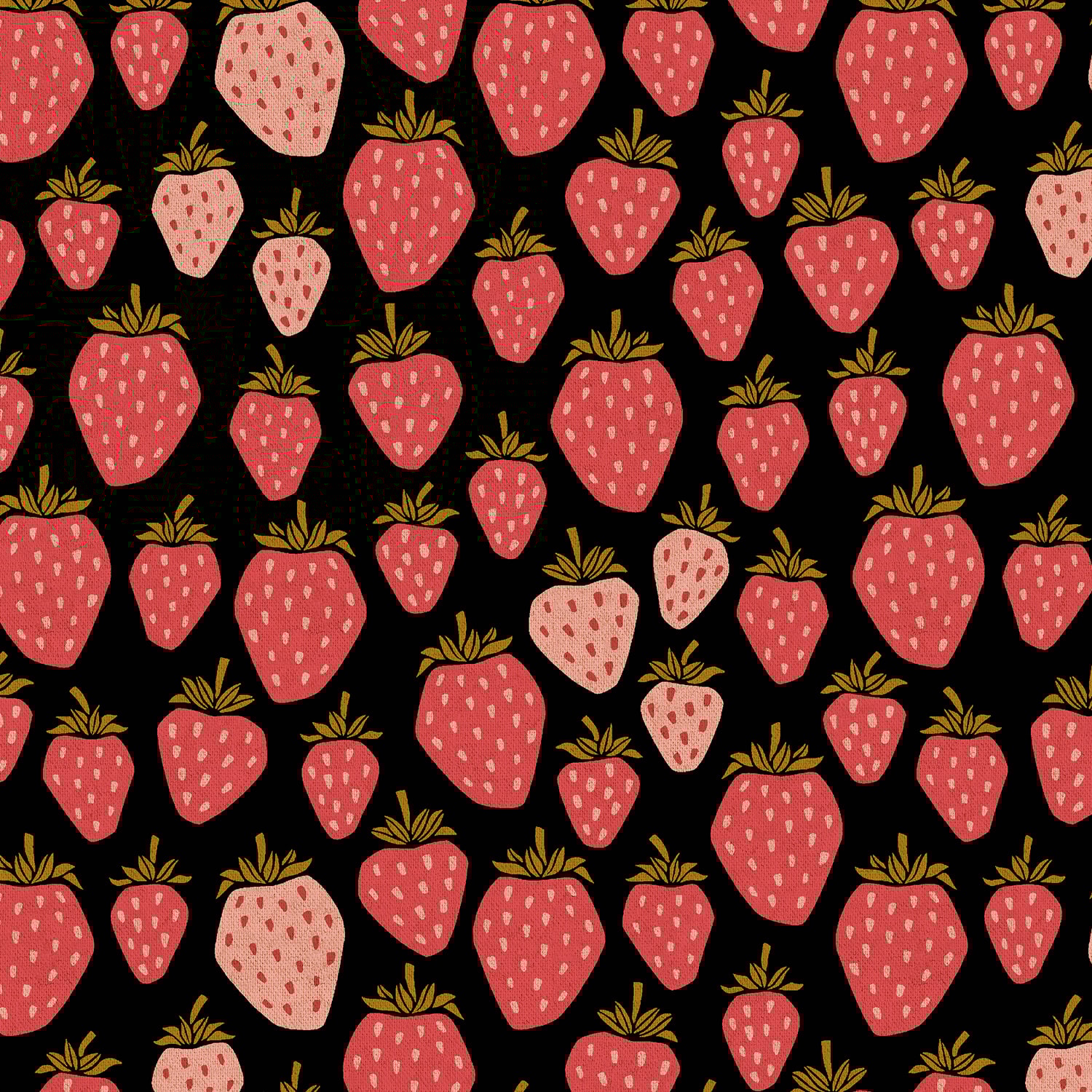 Queen of Berries - Midnight Unbleached CANVAS