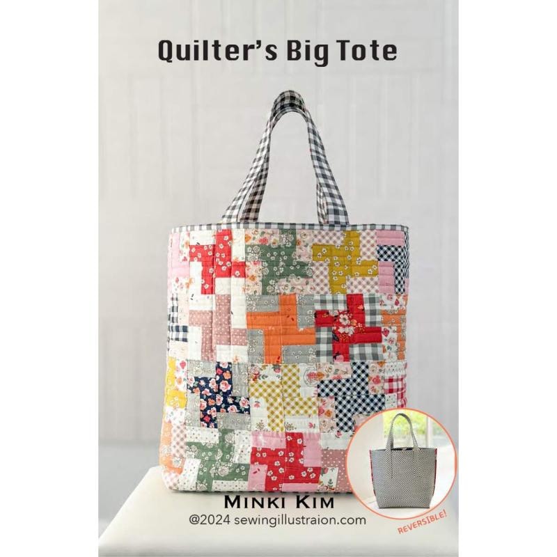 Quilter's Big Tote Bag Pattern | Minki Kim