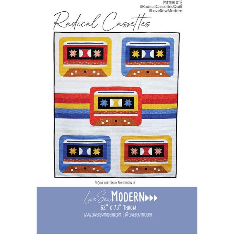 Radical Cassettes Quilt Pattern | Love Sew Modern