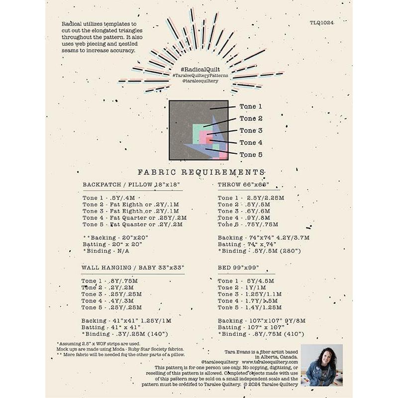 Radical Quilt Pattern | Taralee Quiltery