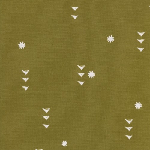 Rain in Olive UNBLEACHED COTTON