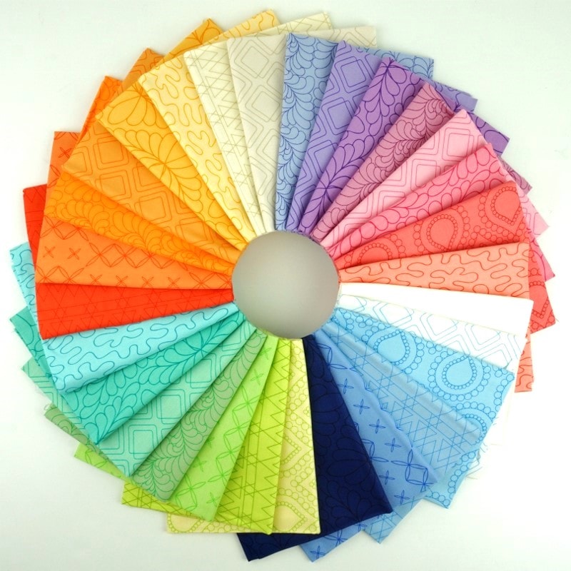 Rainbow Sherbet Fat Quarter Bundle | Sariditty | 28 FQs