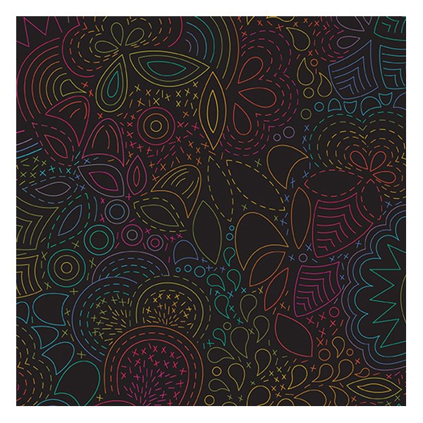 Rainbow Stitched - Night