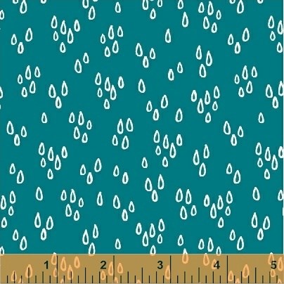 Raindrops in Teal