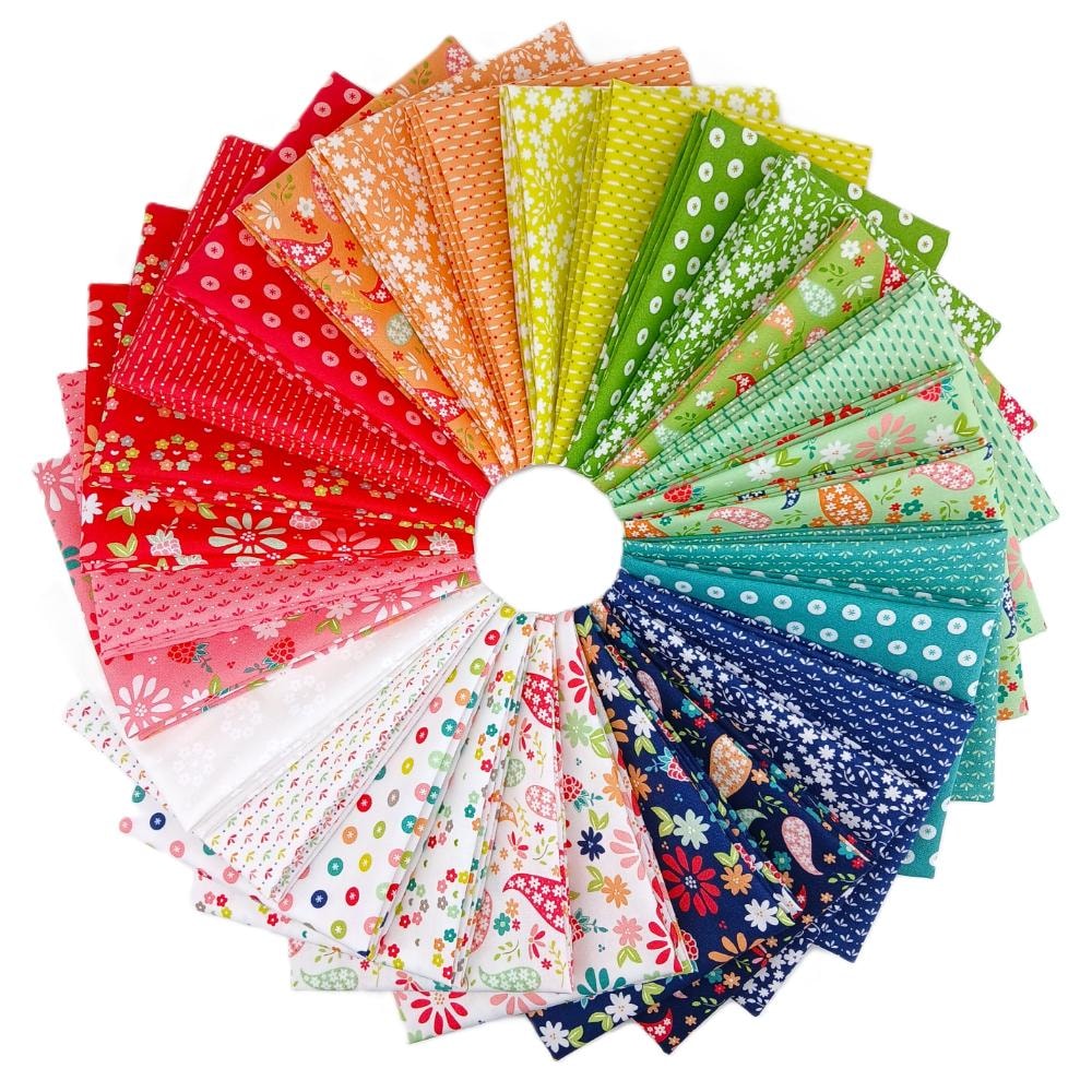 Raspberry Summer Fat Quarter Bundle | Sherri & Chelsi | 29 FQs
