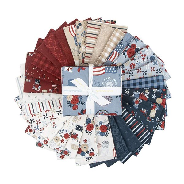 Red, White and True Fat Quarter Bundle | Dani Mogstad | 30 FQs