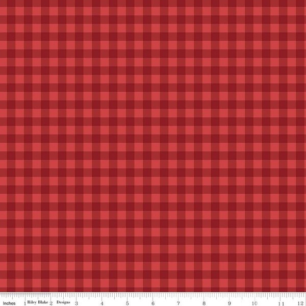 Red, White and True Plaid - Red