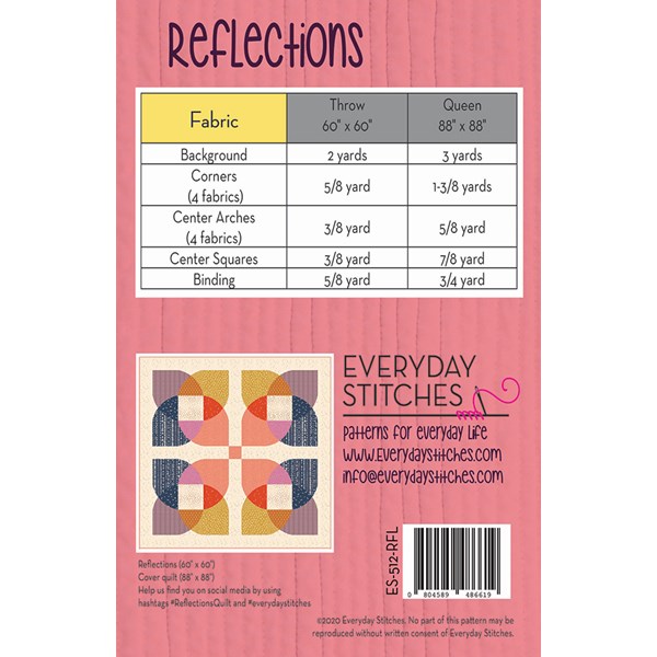 Reflections Quilt Pattern | Everyday Stitches