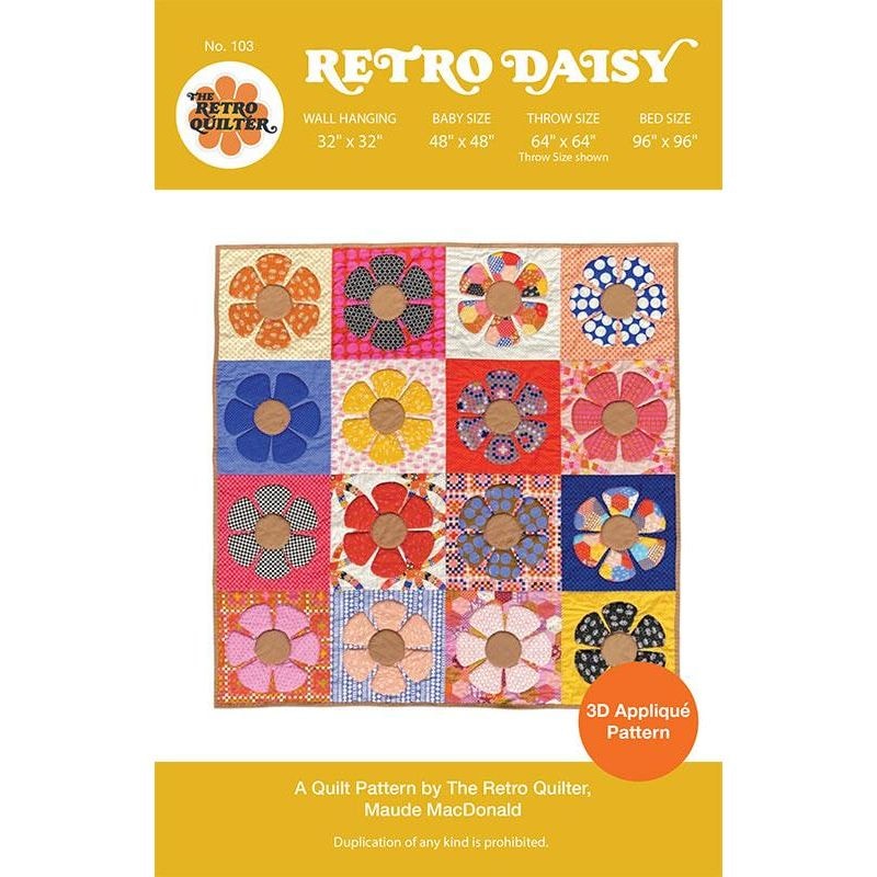 Retro Daisy Quilt Pattern | The Retro Quilter