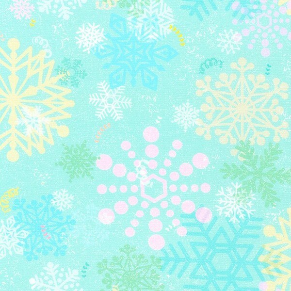 Retro Snowflakes - Sky