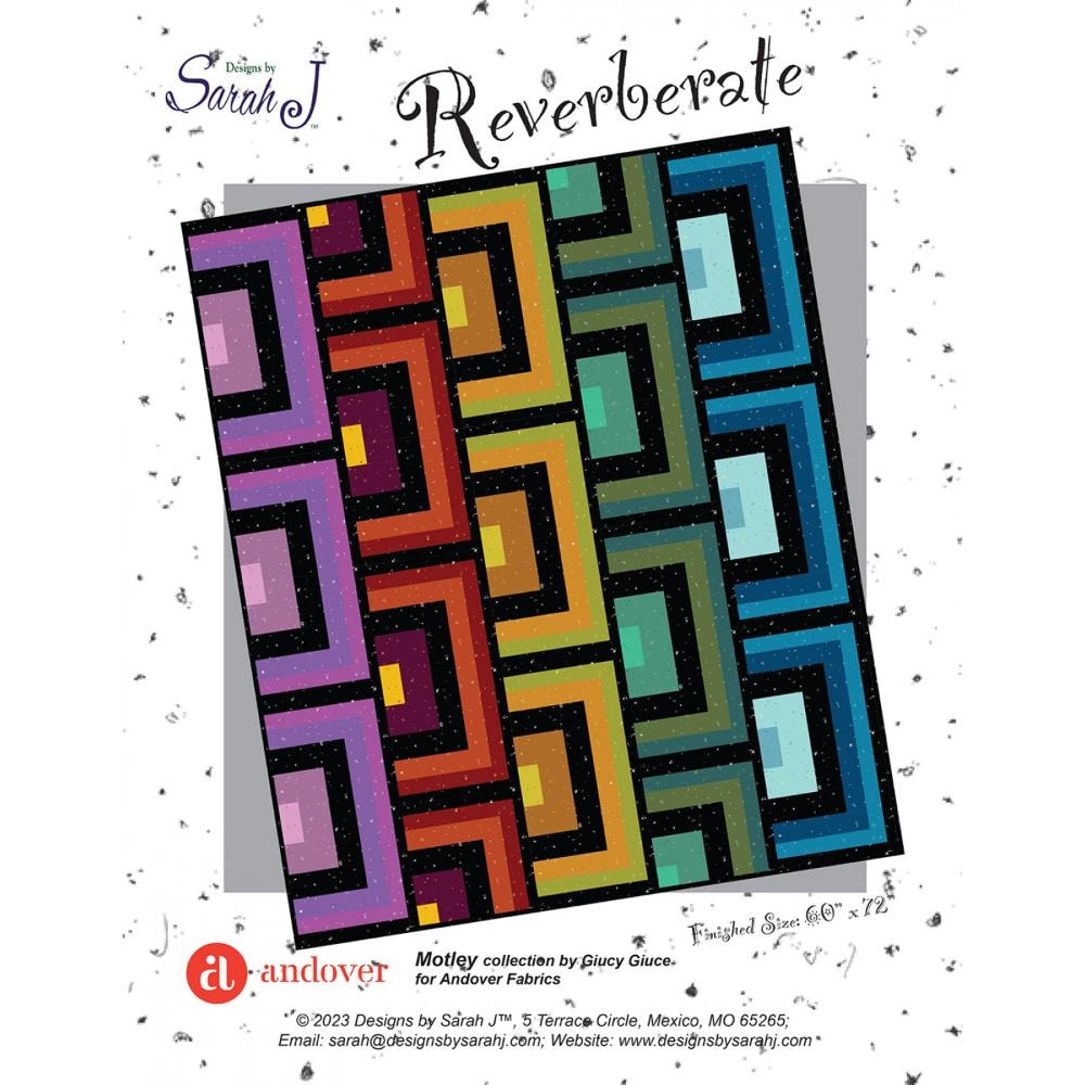 Reverberate Quilt Pattern | Designs by Sarah J.