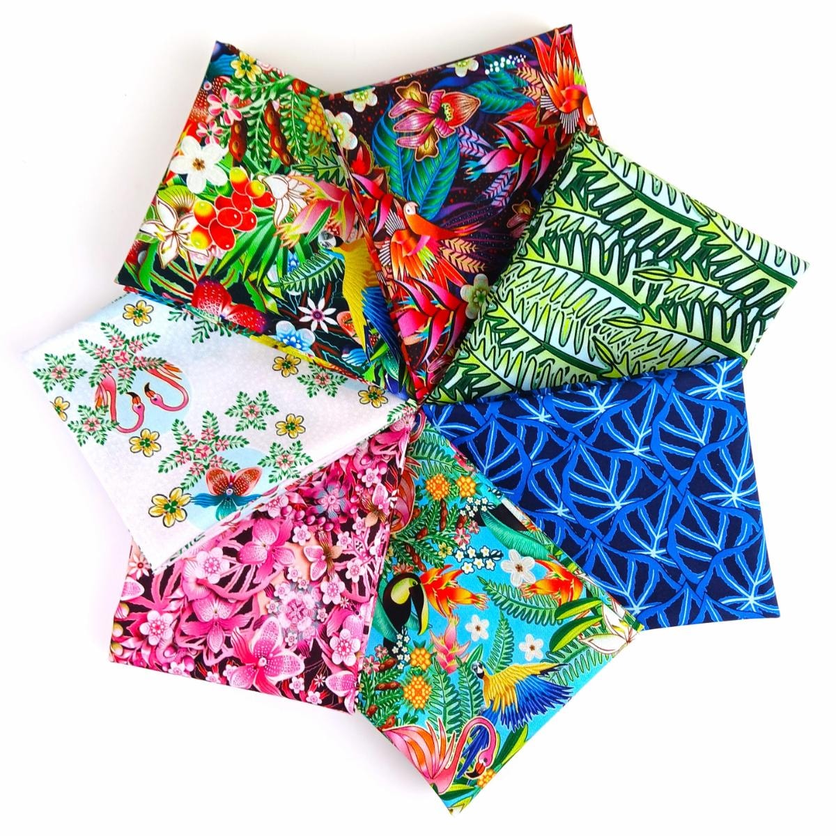 Rising Jungle Fat Quarter Bundle | Catalina Estrada | 7 FQs