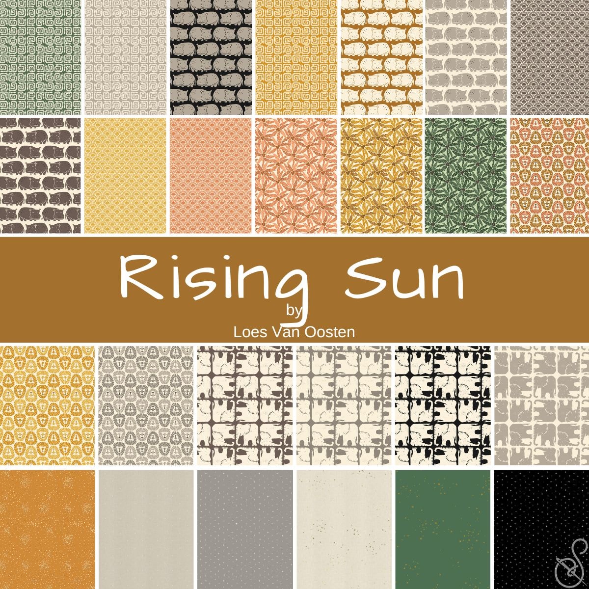 Rising Sun Layer Cake | Loes Van Oosten | 42PCs