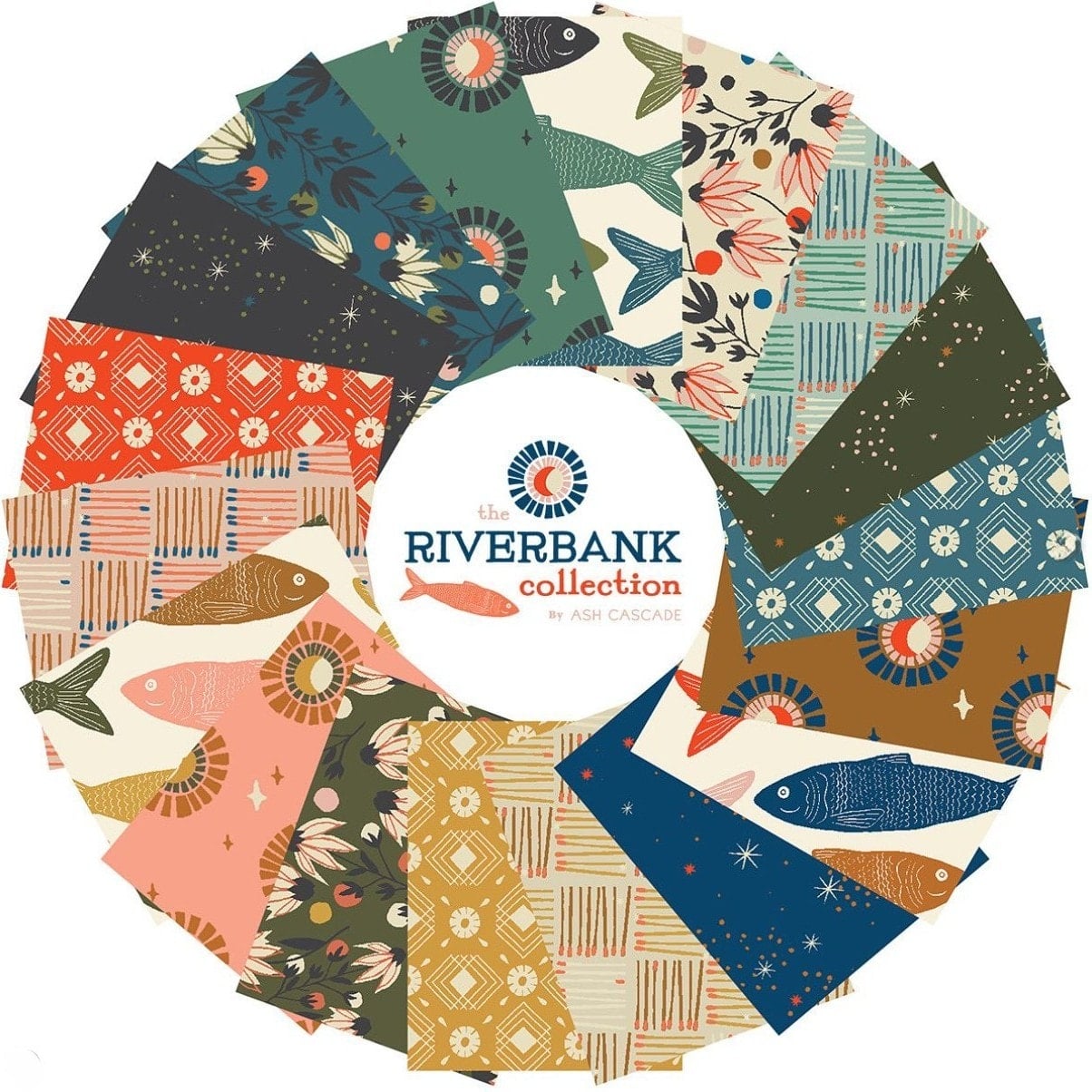Riverbank Layer Cake | Ash Cascade | 42PCs