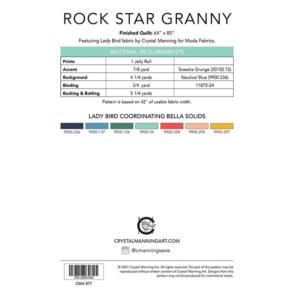 Rock Star Granny Quilt Pattern | Crystal Manning