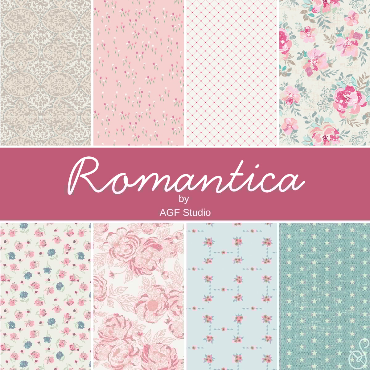 Romantica Half Yard Bundle | AGF Studio | 8 SKUs