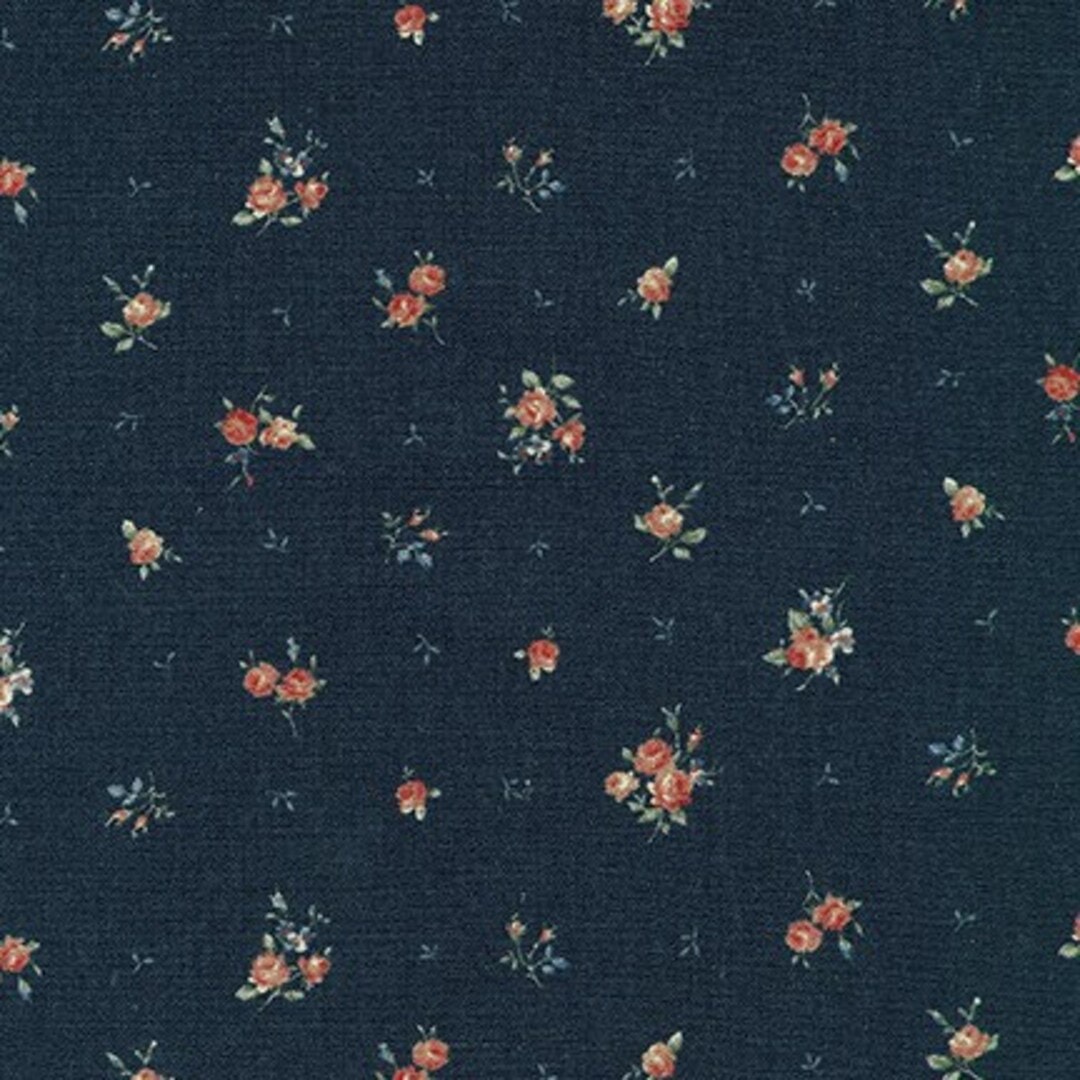 Rose Bouquet - Navy