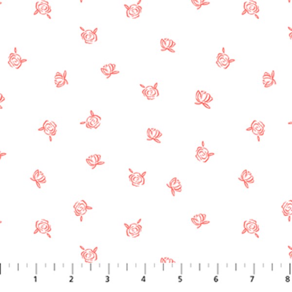 Rose Toss - White