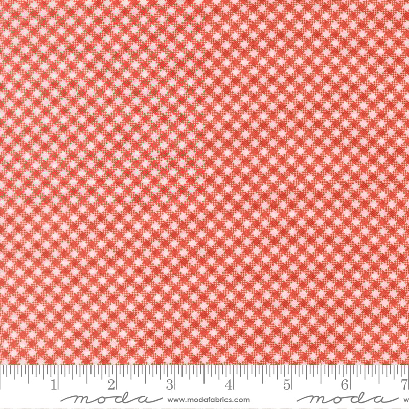 Rosie Gingham - Strawberry