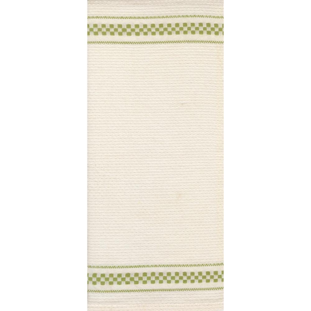 Rosie Toweling - Waffle Check Green