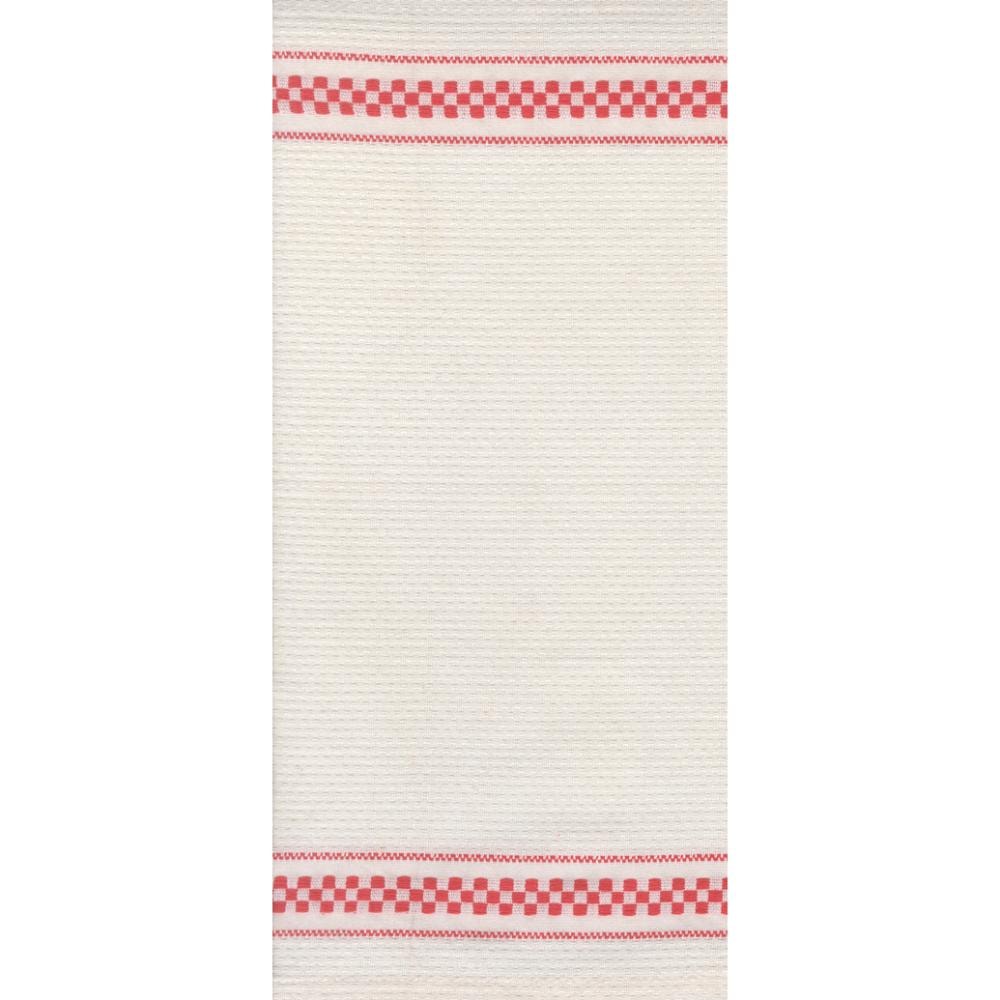 Rosie Toweling - Waffle Check Red