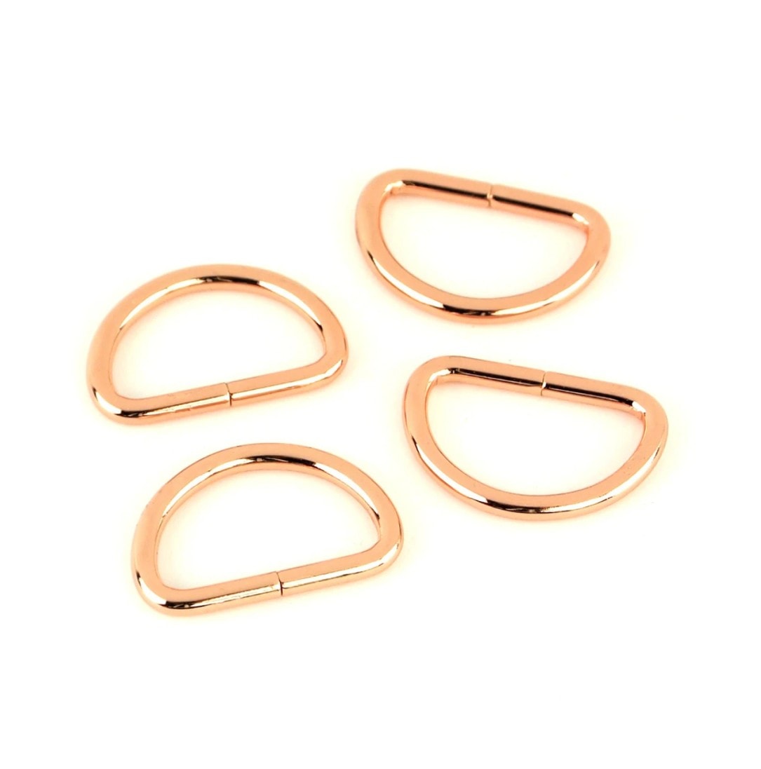 Sallie Tomato 1" D-Rings - Rose Gold