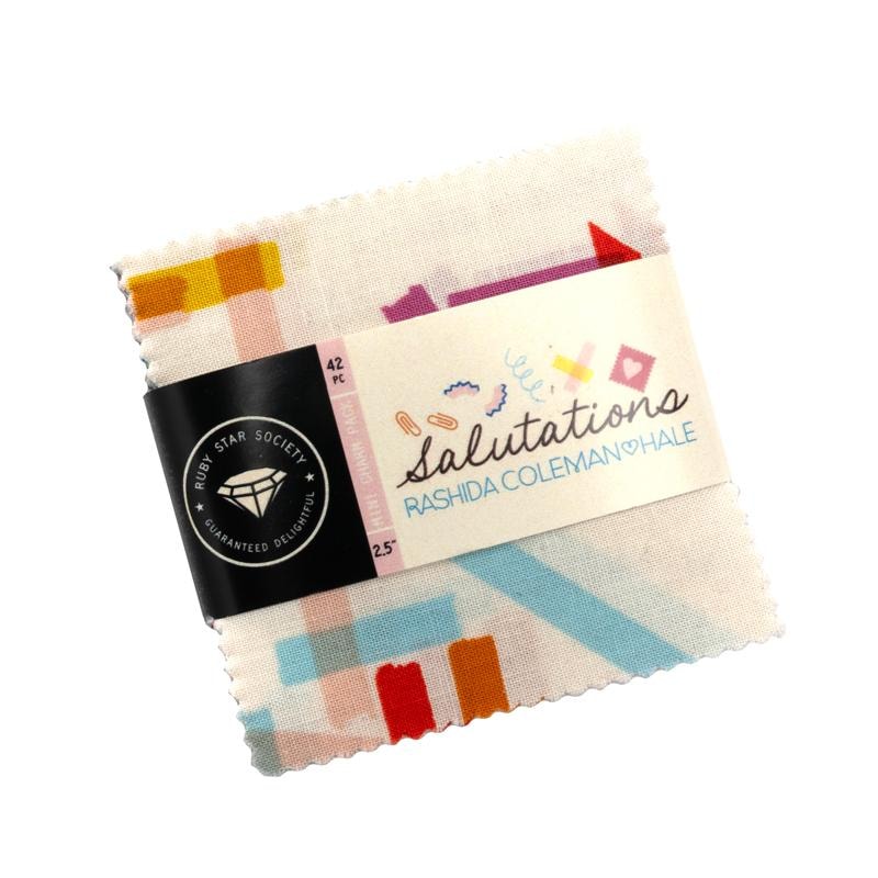 Salutations Mini Charm Pack | Rashida Coleman-Hale | 42- 2.5" Squares