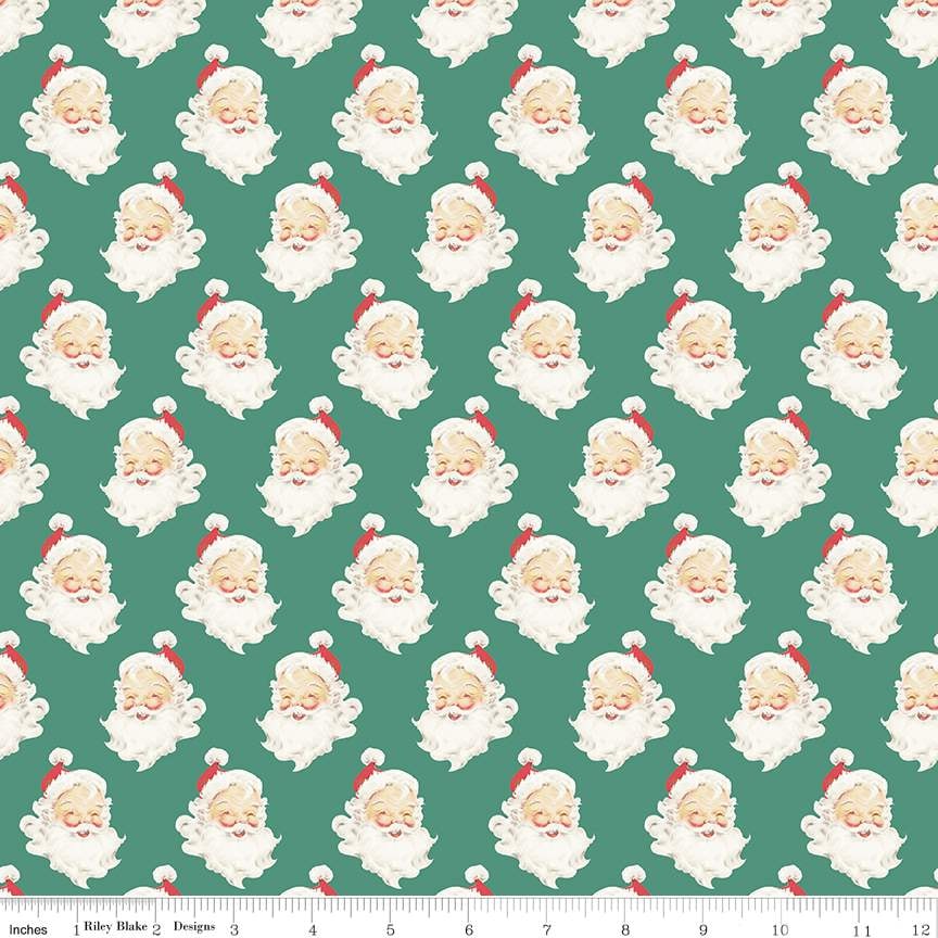 Santa Heads - Pine
