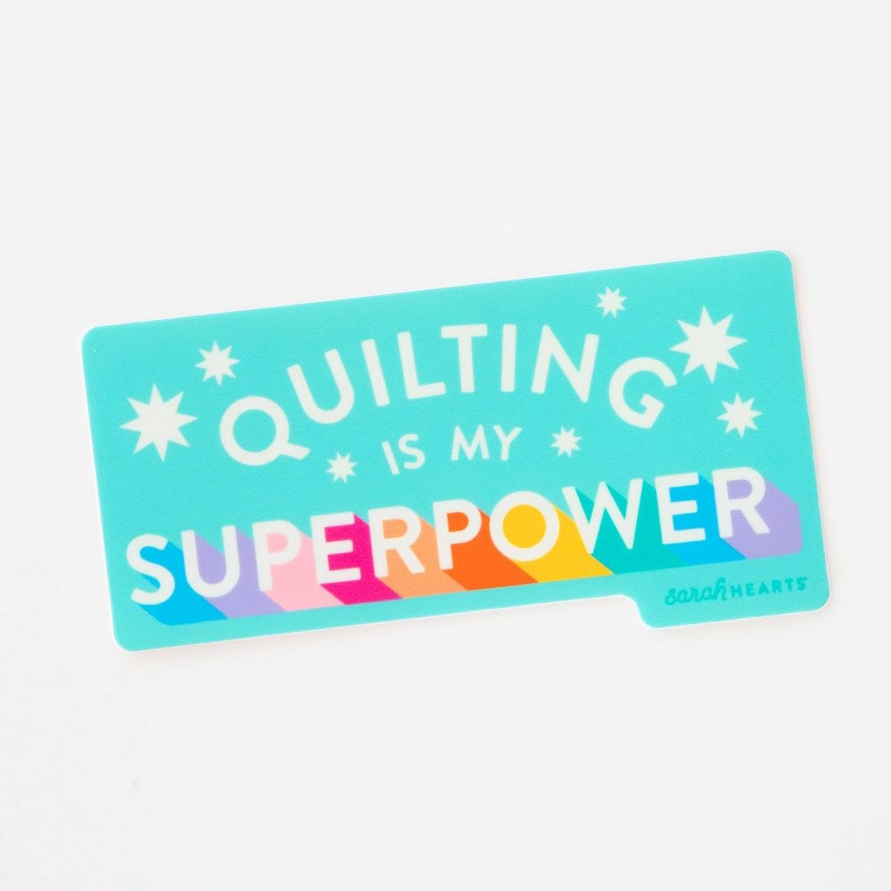 Sarah Hearts Stickers | Sarah Hearts - Quilting Superpower