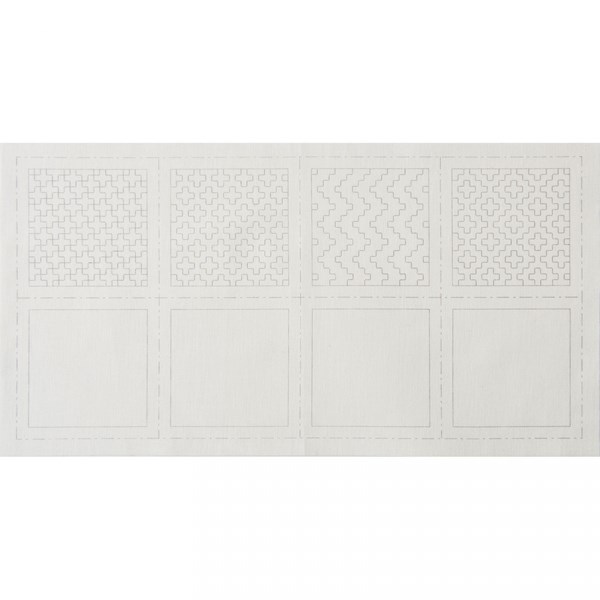 Sashiko Coaster Set - Hitome-zashi White