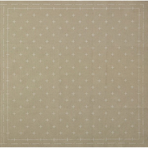 Sashiko Pre-Printed Cloth - Kasuri Gray