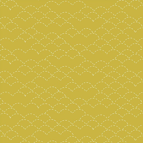 Sashiko Stitches - Yolk Yellow