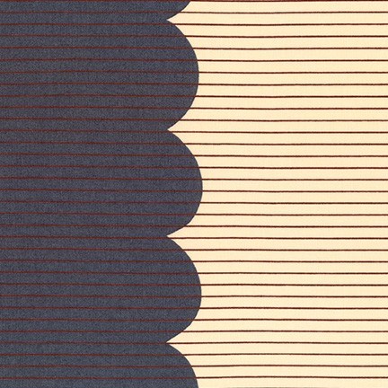 Scallop Single Border in Steel