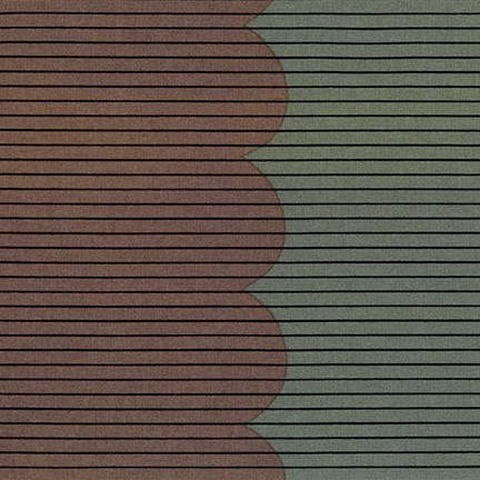 Scallop Single Border in Zinc